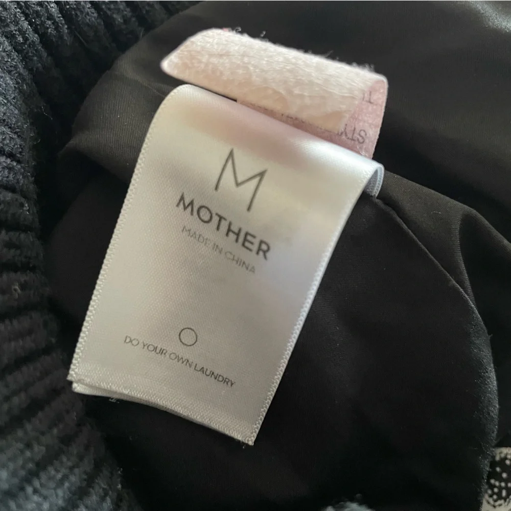 Mother denim the funnel neck bomber jacket buffalo plaid M - Picture 11 of 16